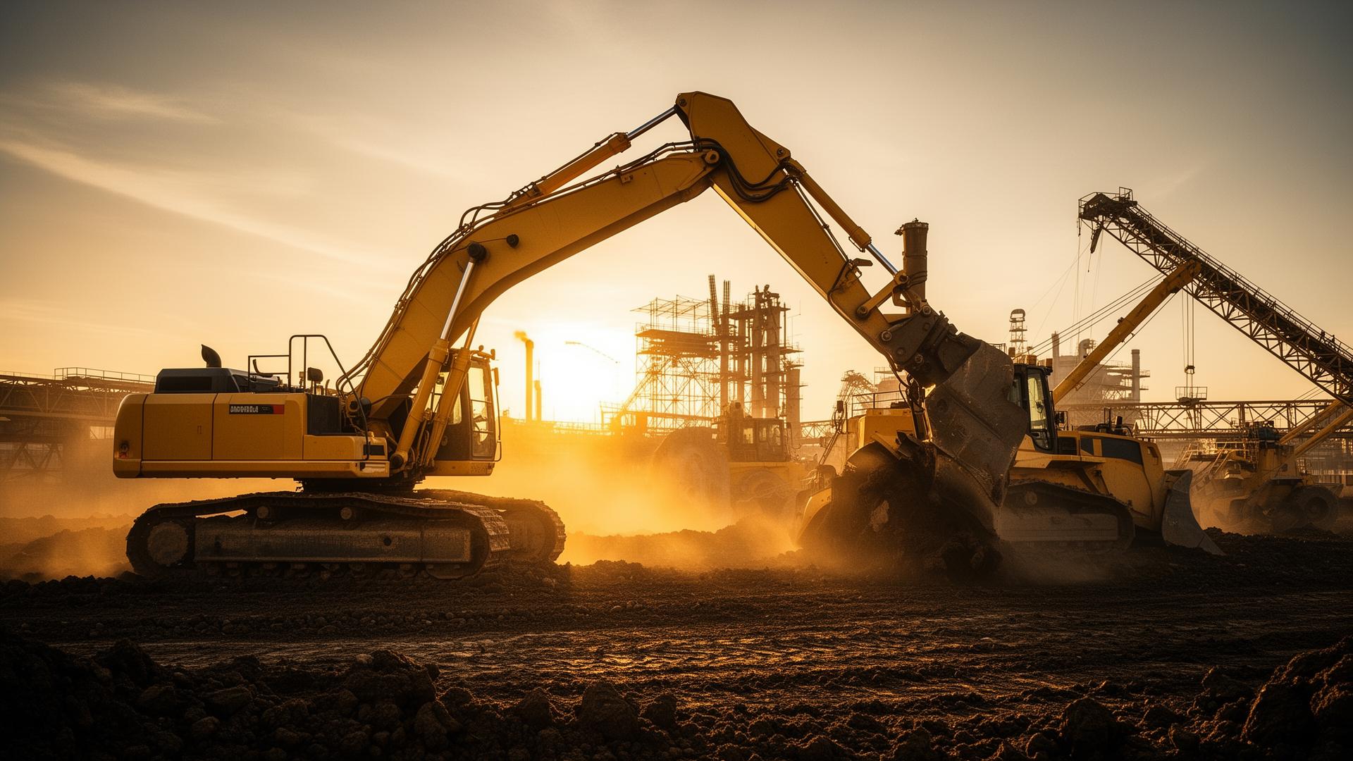 Heavy equipment replacement parts for Caterpillar and Komatsu construction machinery